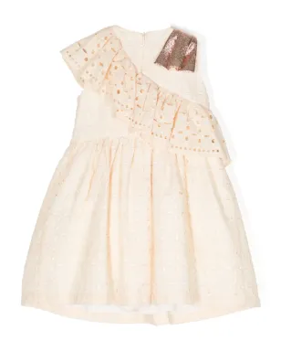 Hucklebones London アシンメトリックブロderie-anglaise ミディドレス - サムネイル2
