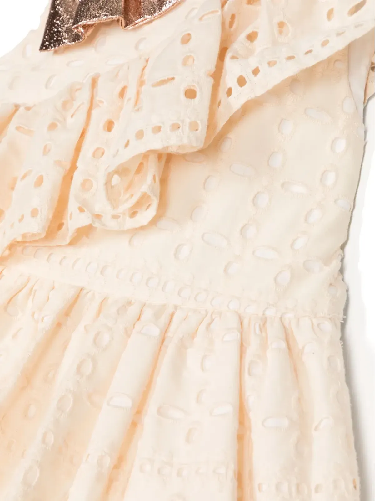 Hucklebones London アシンメトリックブロderie-anglaise ミディドレス - 画像3
