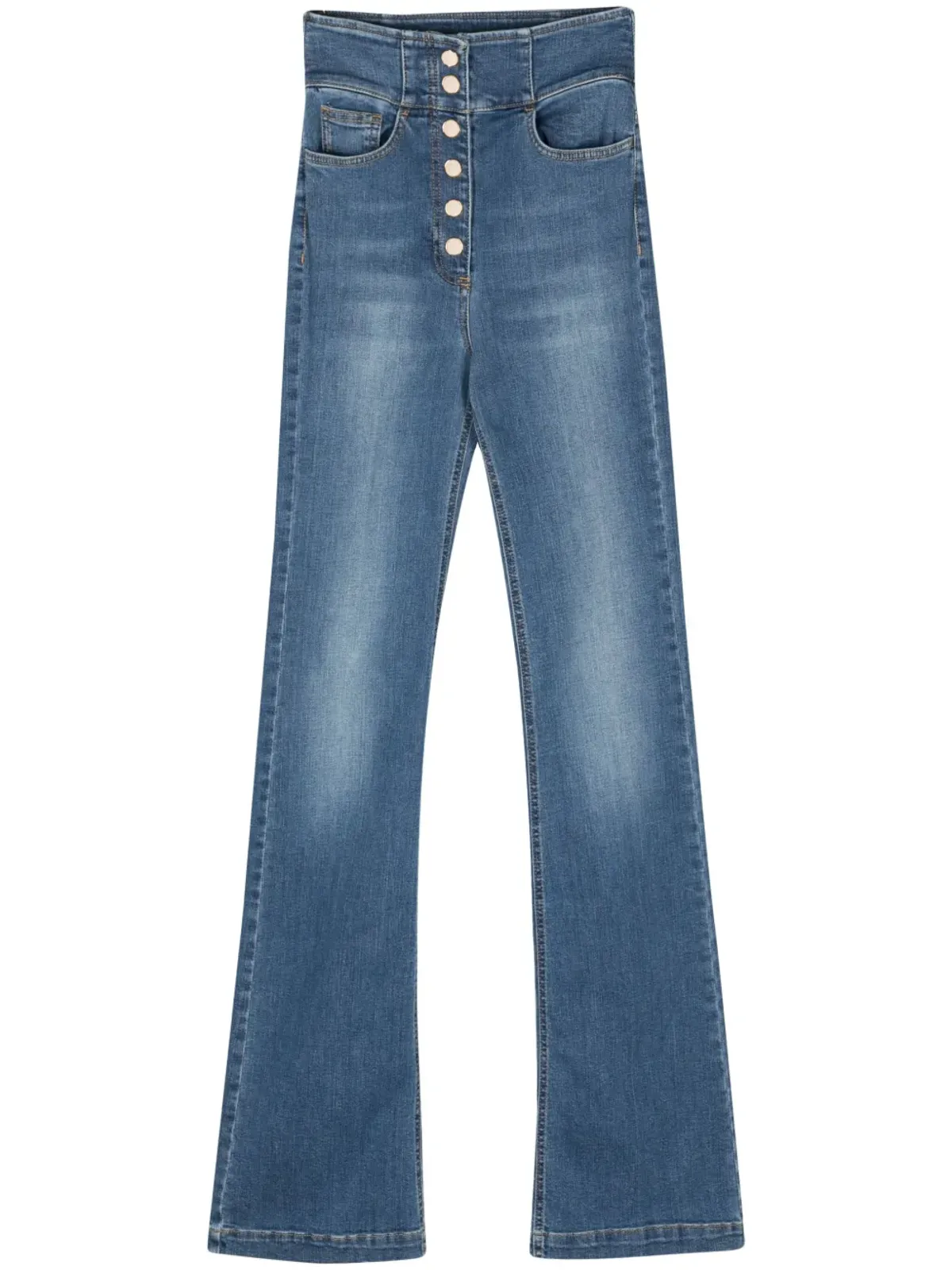 Elisabetta Franchi ハイライズ ブーツカットジーンズ - ブルー - 画像1
