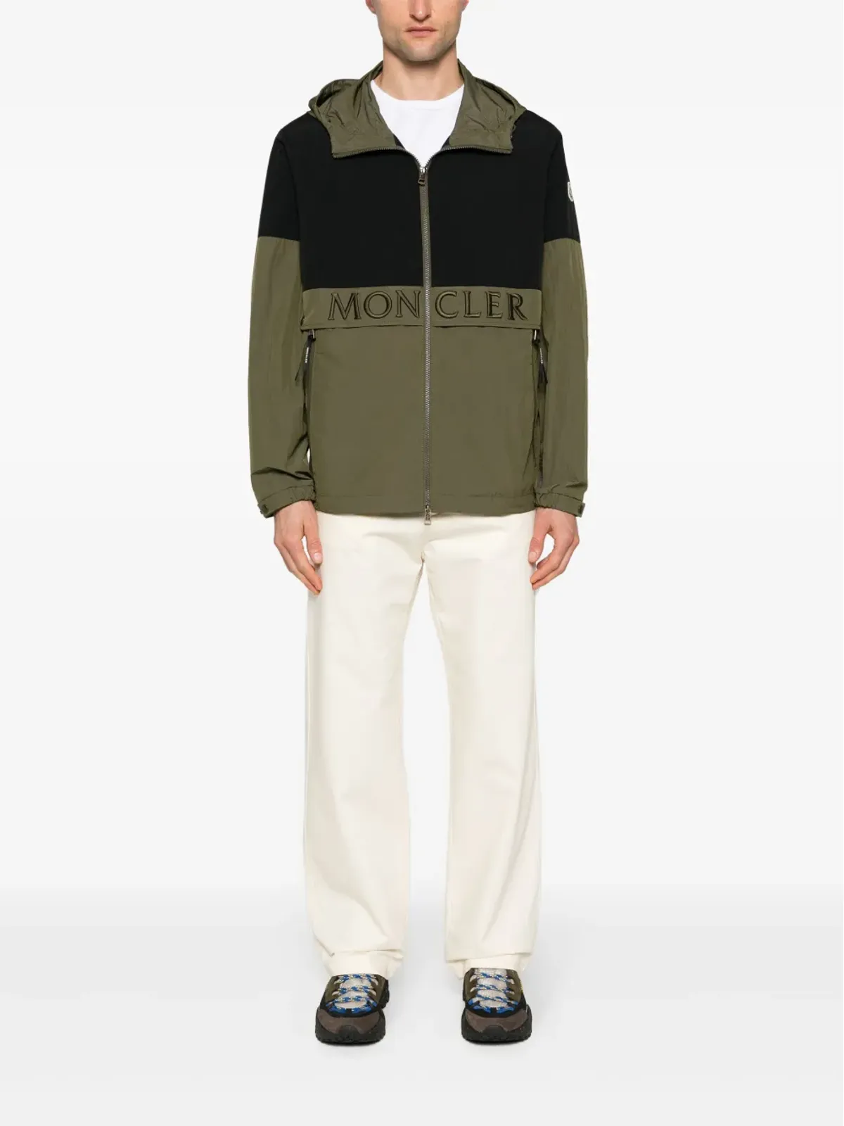 Moncler ロゴパッチ付きストレートパンツ - ニュートラルカラー - 画像2