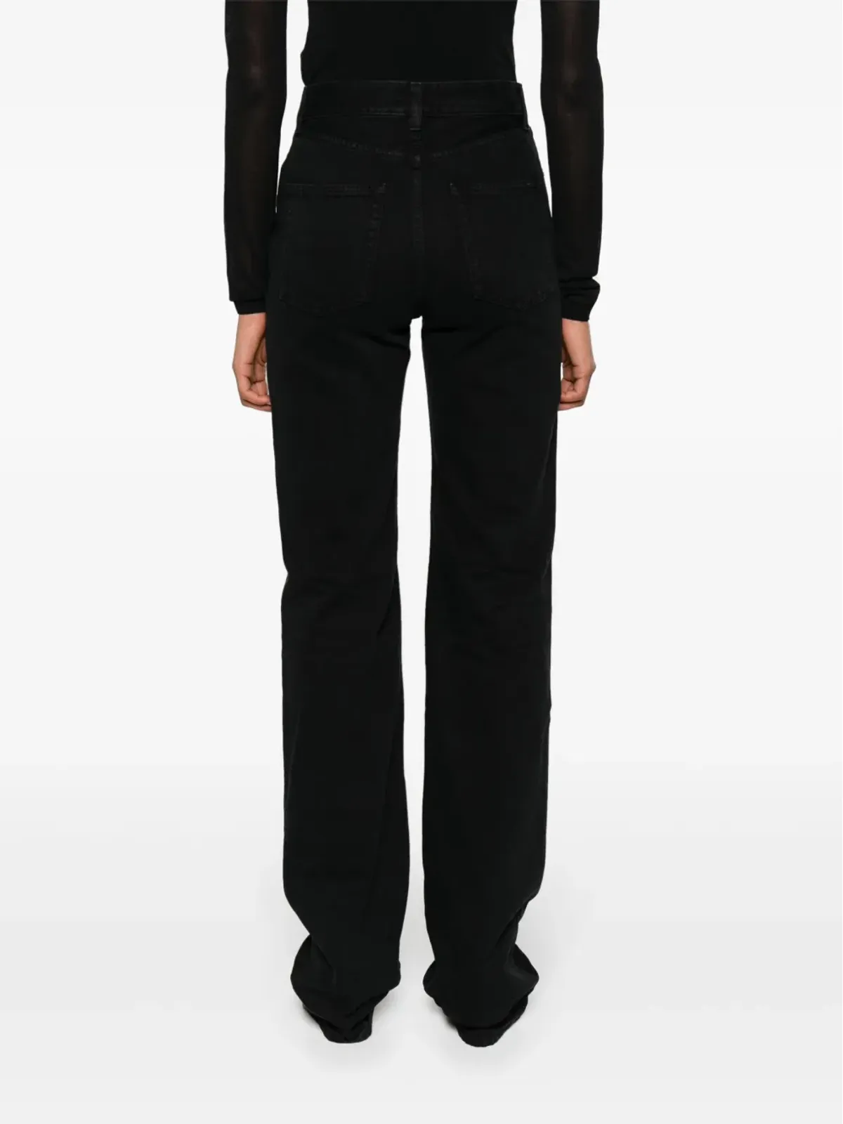 Saint Laurent ハイライズ・ストレートジーンズ - 画像4