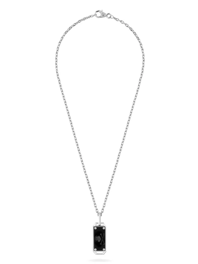 Philipp Plein Philipp Plein スカルボーン ネックレス - シルバーの商品画像