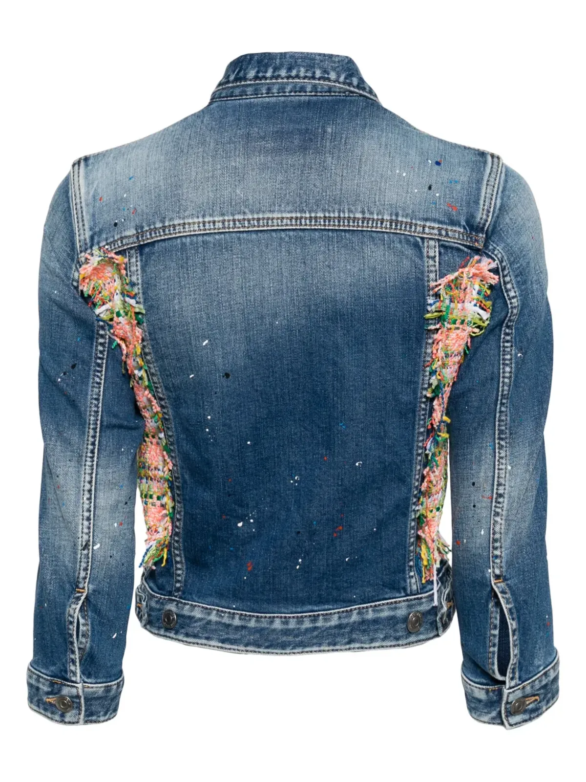 DSQUARED2 ペイントスプラッター柄パネルデニムジャケット - 画像2