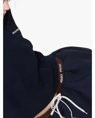 Miu Miu ロゴ入りウールミニスカート - サムネイル5