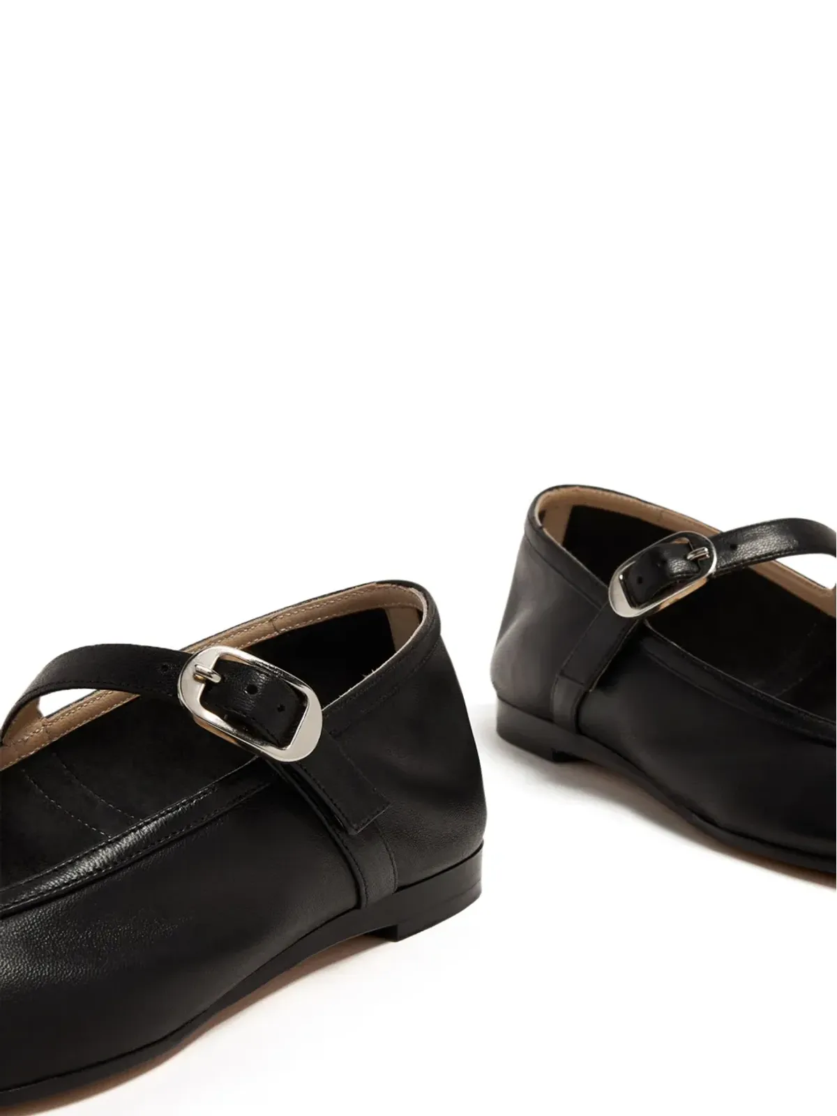 Le Monde Beryl buckle-fastening leather Mary Janes - Black - 画像2