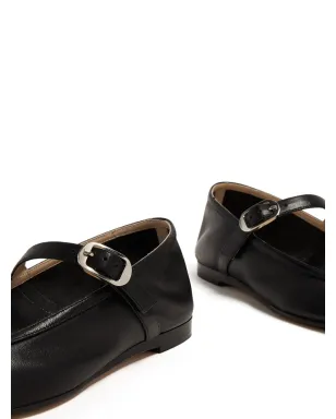 Le Monde Beryl buckle-fastening leather Mary Janes - Black - サムネイル2