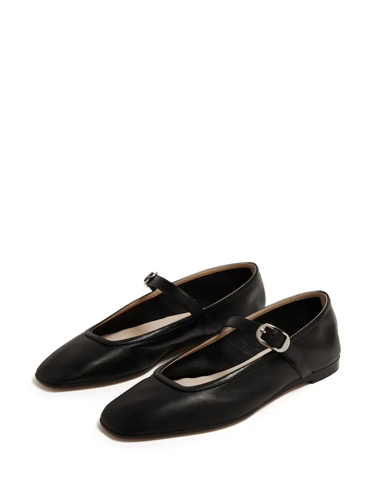 Le Monde Beryl buckle-fastening leather Mary Janes - Black - 画像4