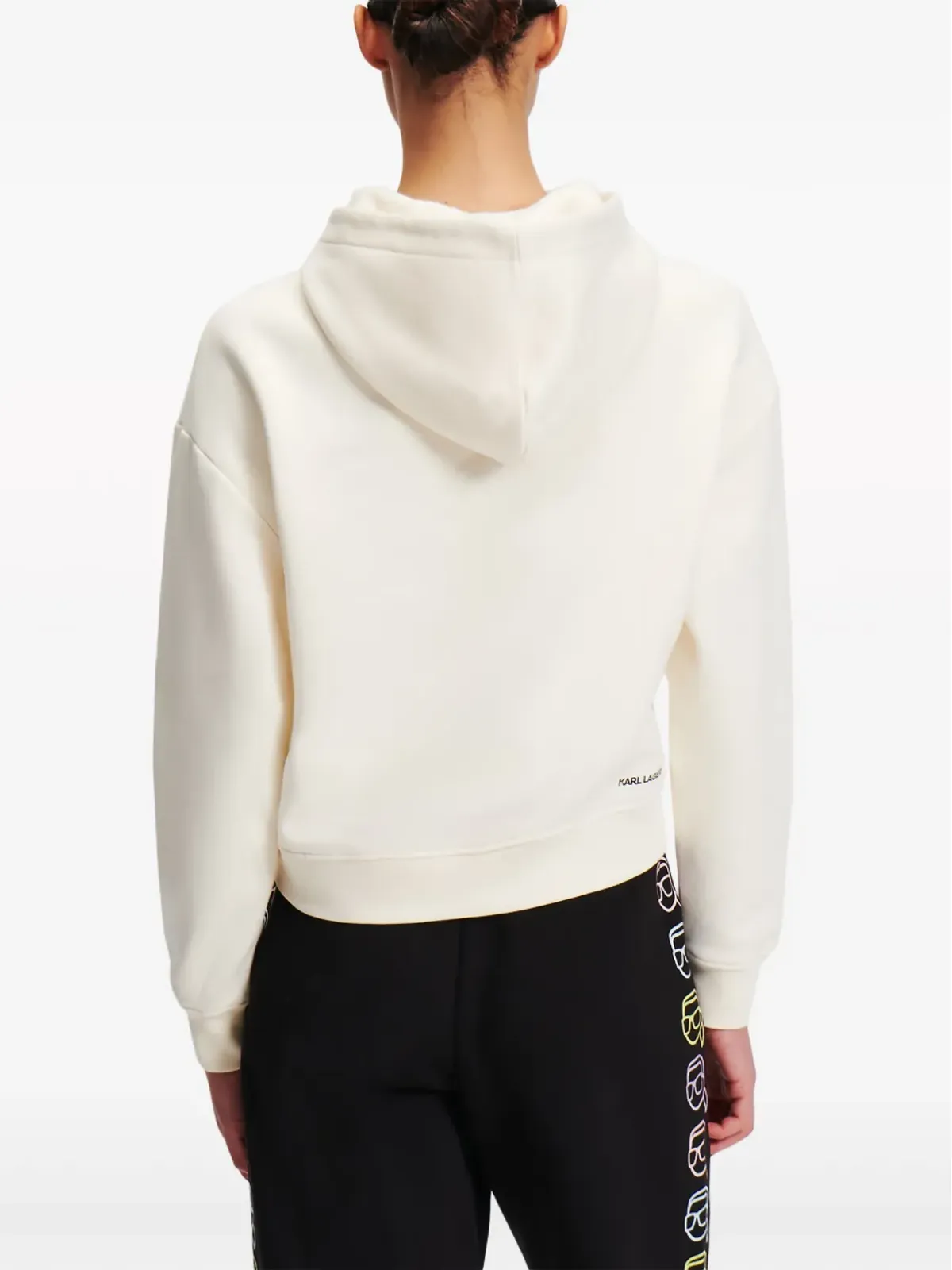 Karl Lagerfeld Ikon Outline フーディー ホワイト - 画像4