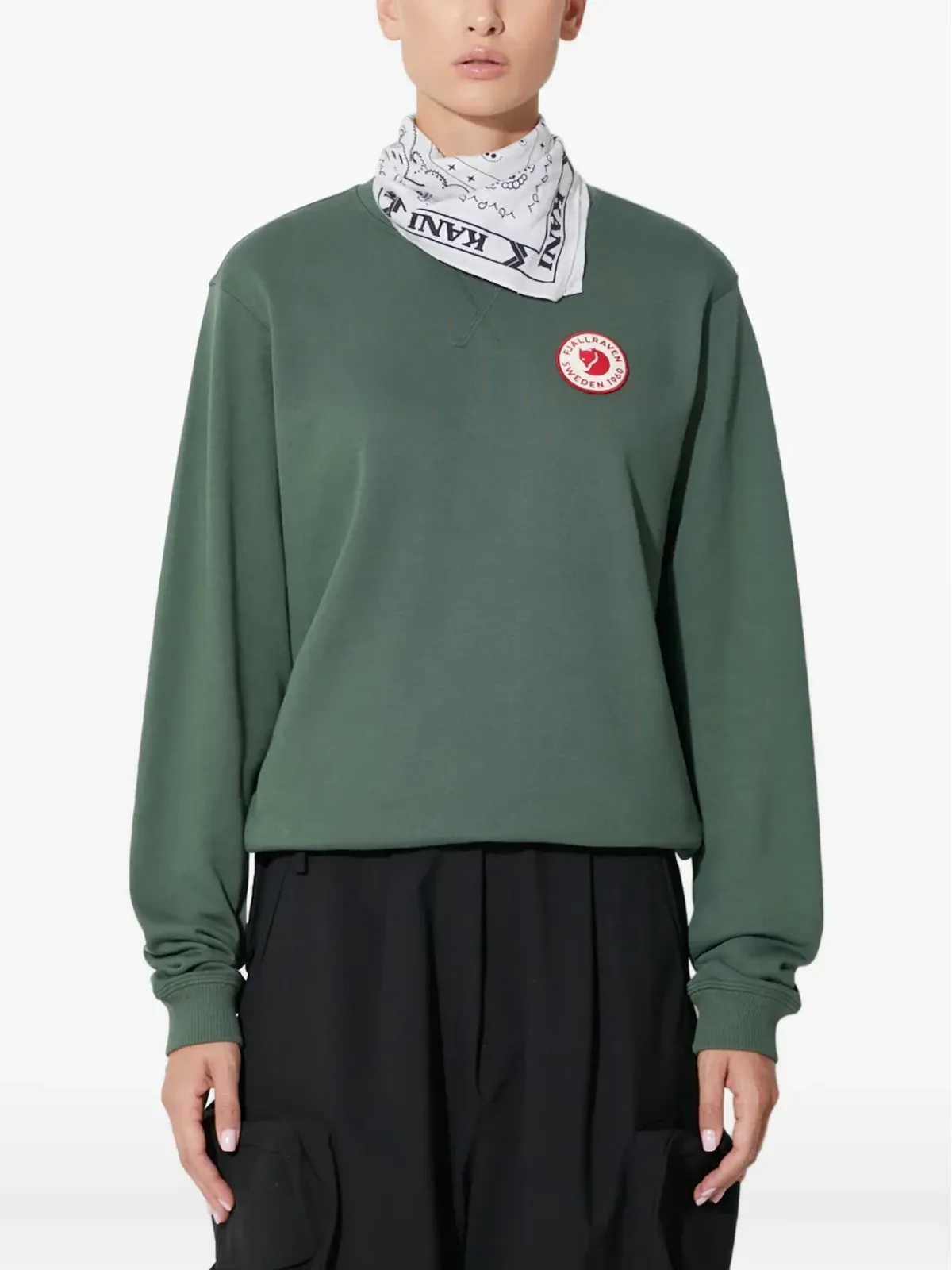 Fjällräven ロゴパッチ付きクルーネックトップ - 画像1