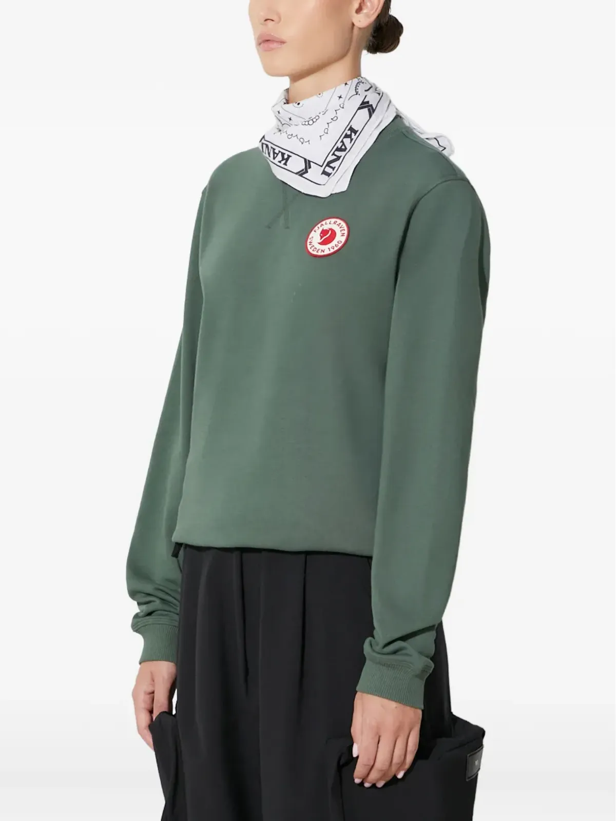 Fjällräven ロゴパッチ付きクルーネックトップ - 画像4