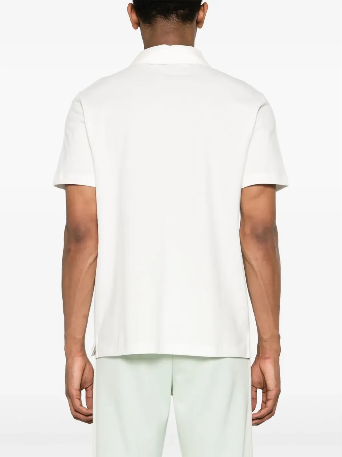 A.P.C. Carter コットン ポロシャツ ホワイト - 画像4