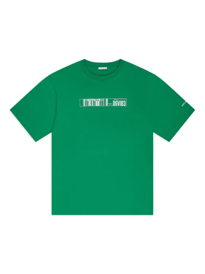 Dolce & Gabbana Kids Dolce & Gabbana Kids DG Vibe-print コットンTシャツの商品画像