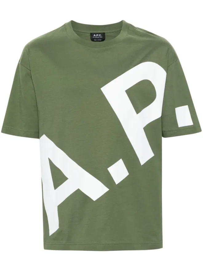 A.P.C. A.P.C. Lisandre コットンTシャツ - グリーンの商品画像