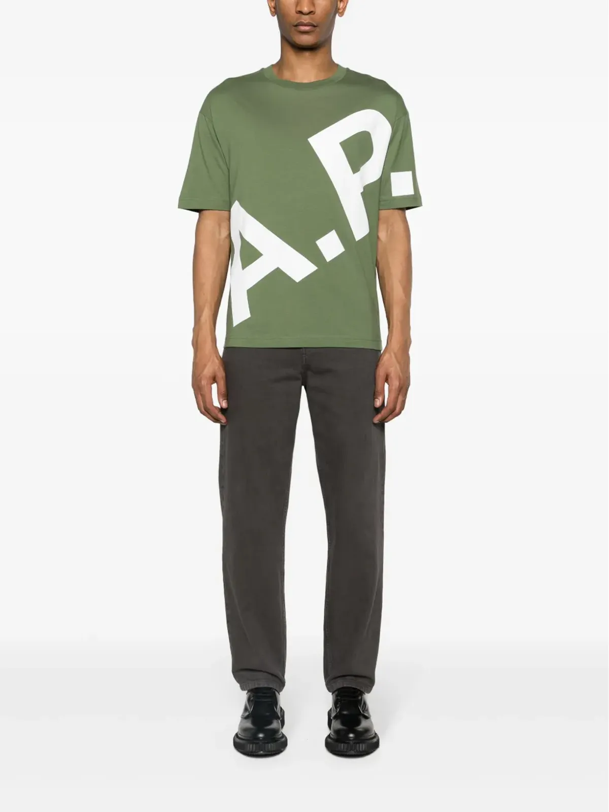 A.P.C. Lisandre コットンTシャツ - グリーン - 画像2