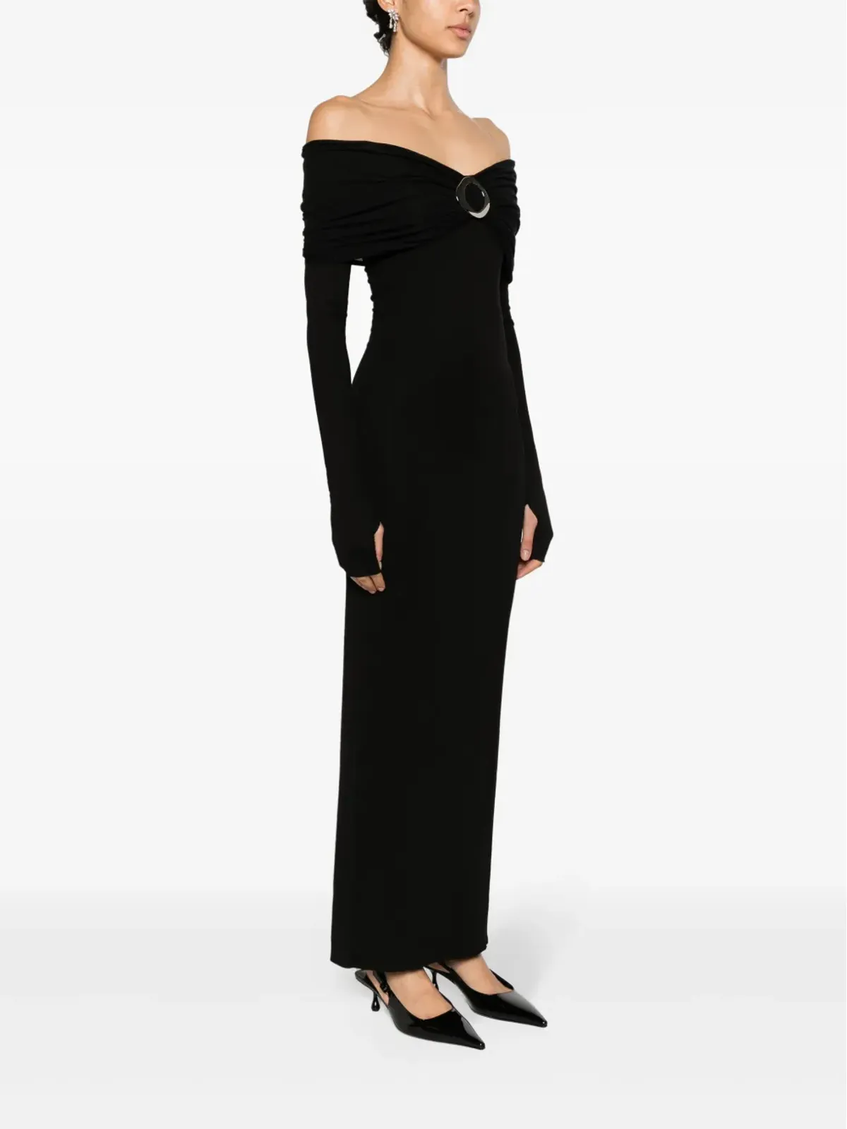MANURÍ Amara Buckle maxi dress - 画像3
