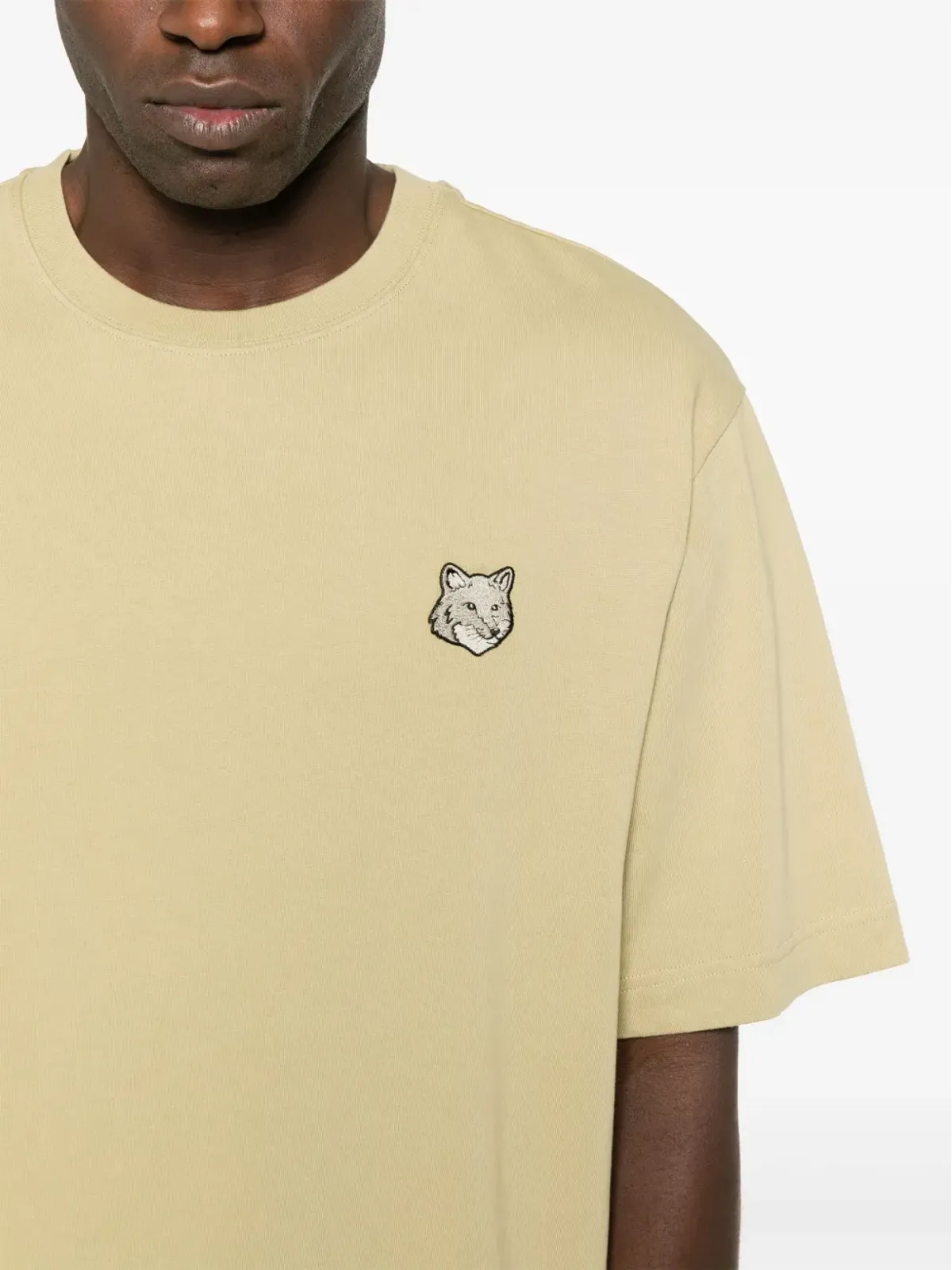 Maison Kitsuné ボールド フォックスヘッド パッチ Tシャツ - ニュートラルカラー - 画像5