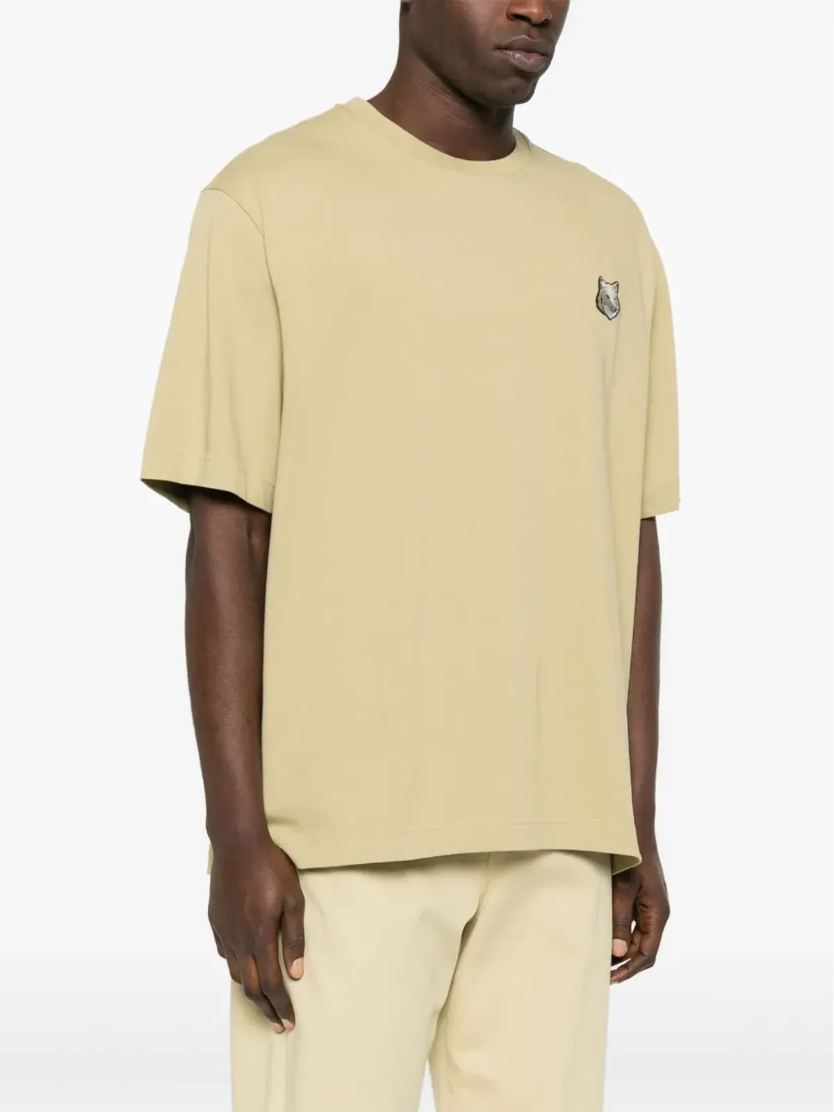 Maison Kitsuné ボールド フォックスヘッド パッチ Tシャツ - ニュートラルカラー - 画像3