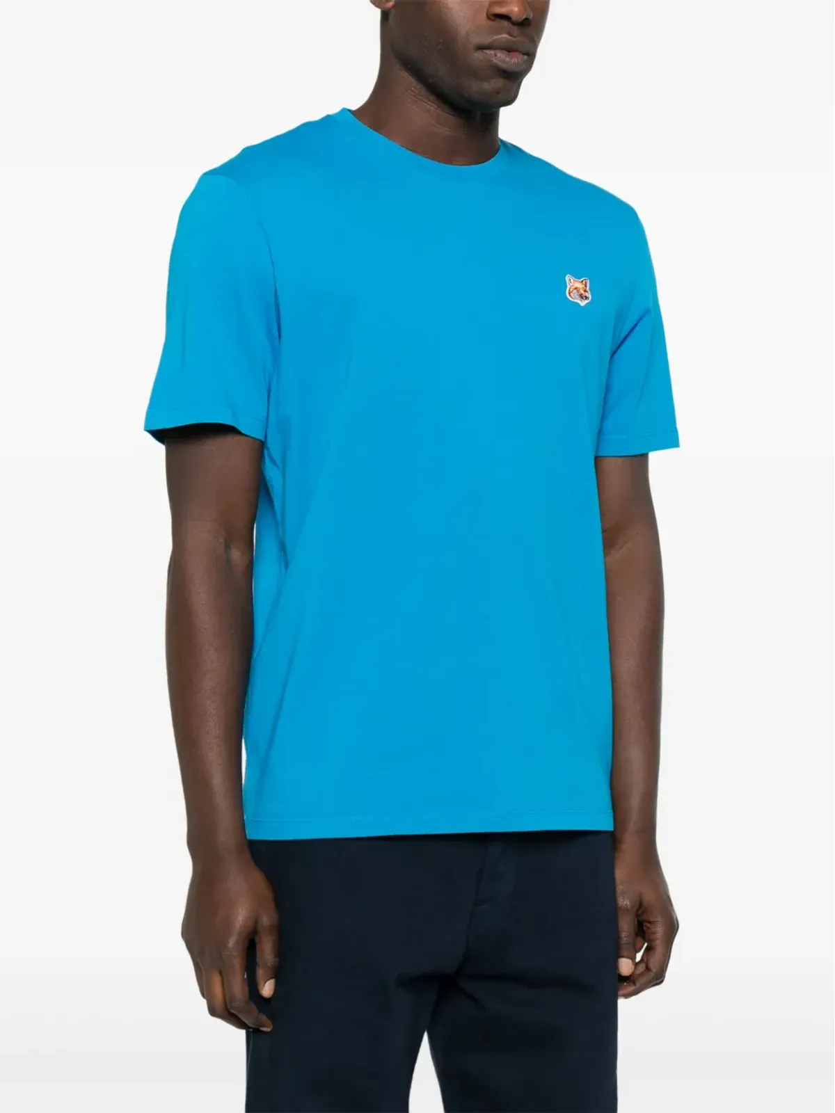 Maison Kitsuné フォックスヘッド コットンTシャツ - ブルー - 画像3