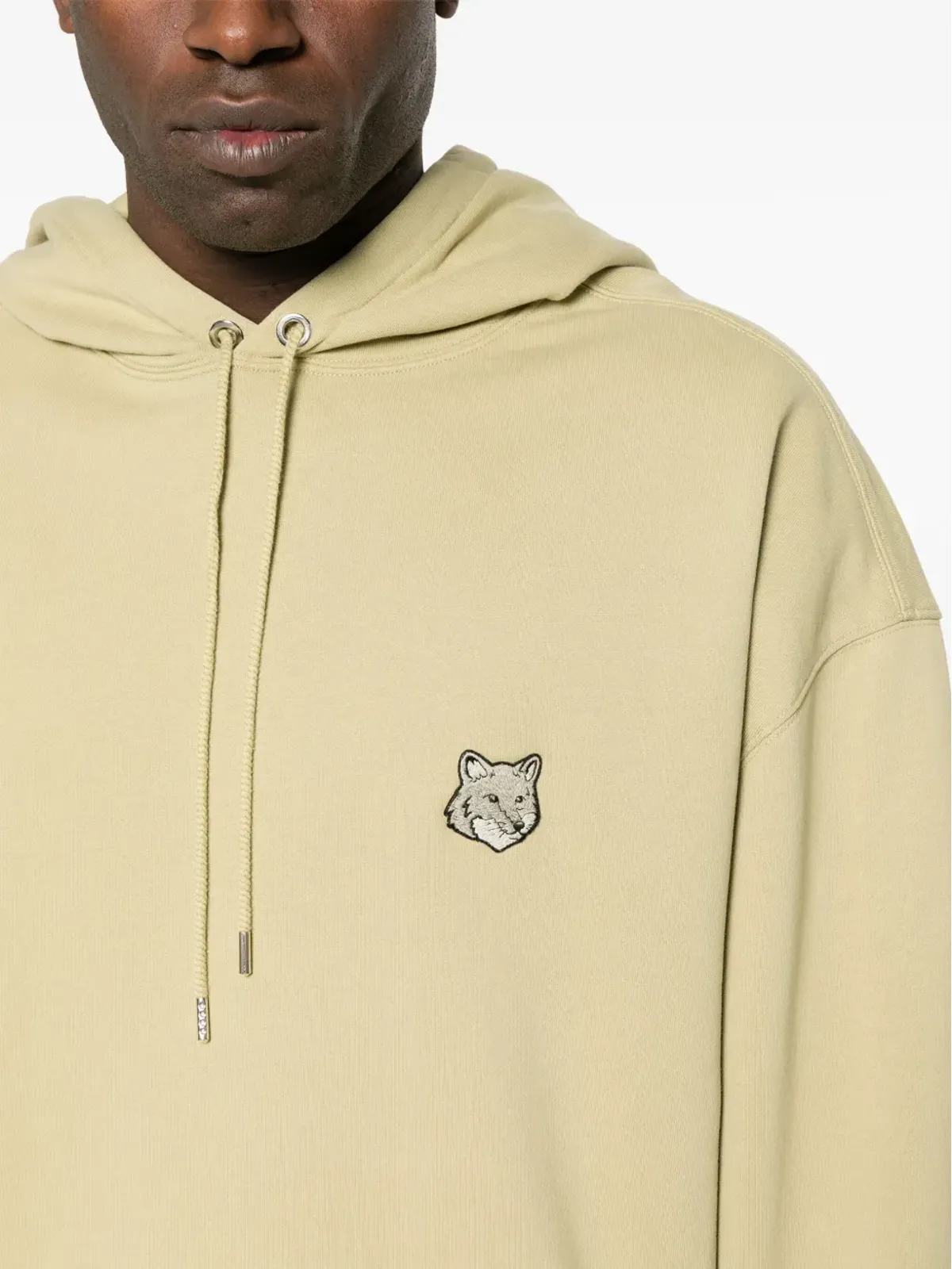 Maison Kitsuné Bold Fox Headパッチ フーディー - ニュートラルカラー - 画像5