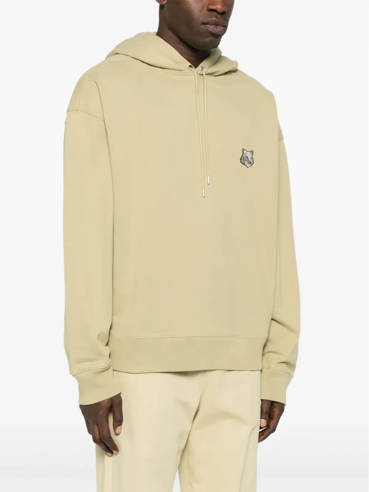 Maison Kitsuné Bold Fox Headパッチ フーディー - ニュートラルカラー - 画像3