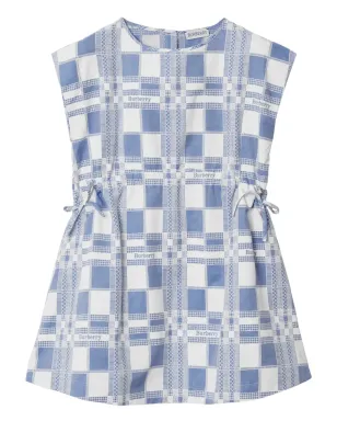 Burberry Kids チェック柄とロゴプリント コットンワンピース - サムネイル1