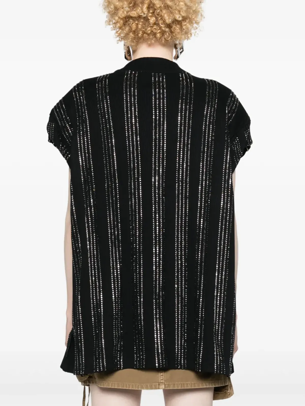 The Attico ローリー クリスタル装飾のTシャツ - ブラック - 画像4