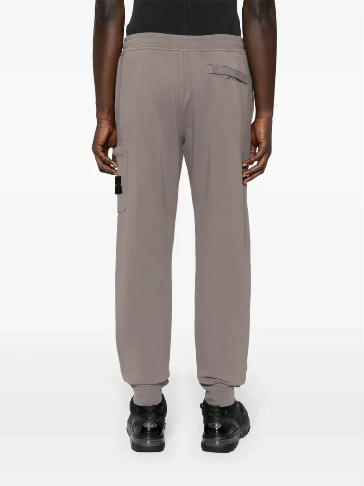 Stone Island コンパス コットン トラックパンツ - グレー - 画像4