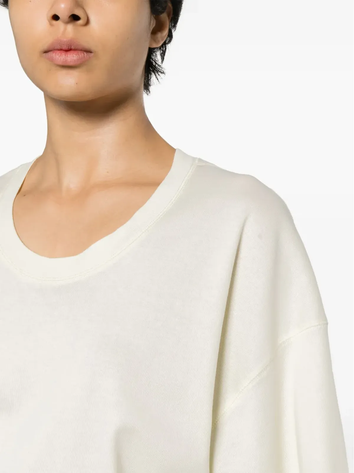 LEMAIRE 縫い目ディテール Tシャツ - イエロー - 画像5