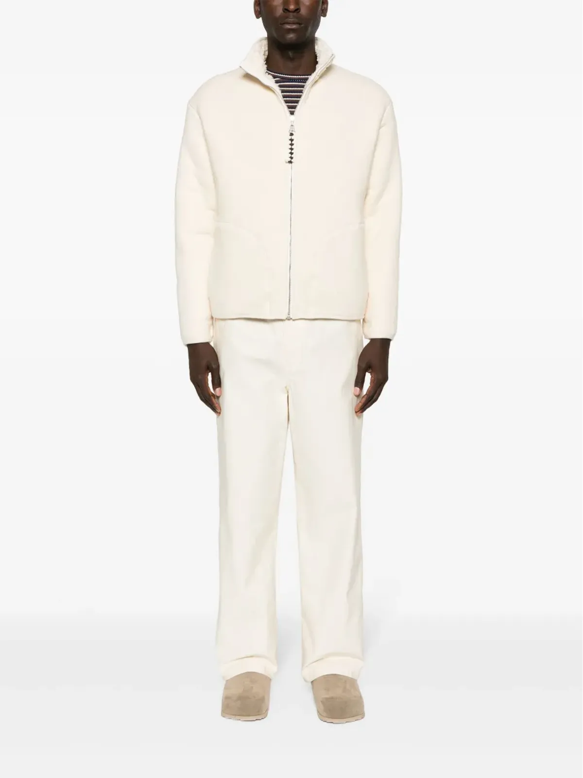 Jil Sander リバーシブル シアリング コットン ジャケット - ニュートラルカラー - 画像2