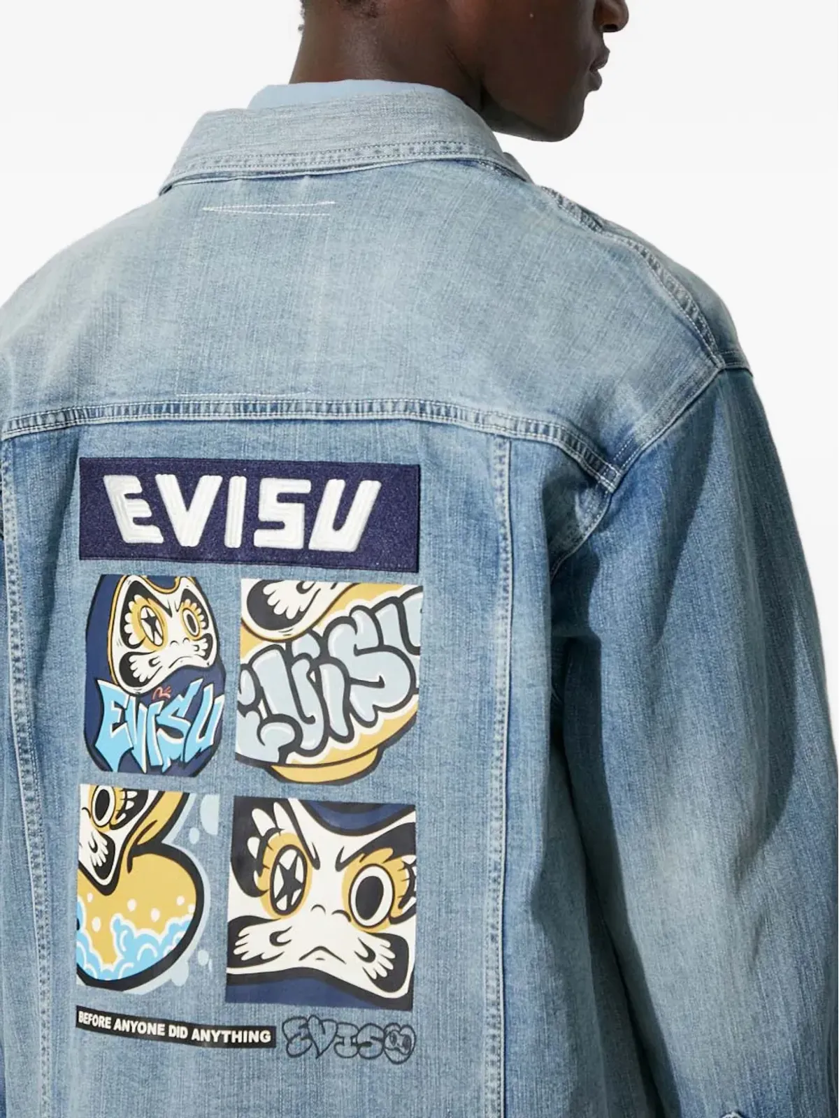 EVISU パッチワークデニムジャケット - 画像5
