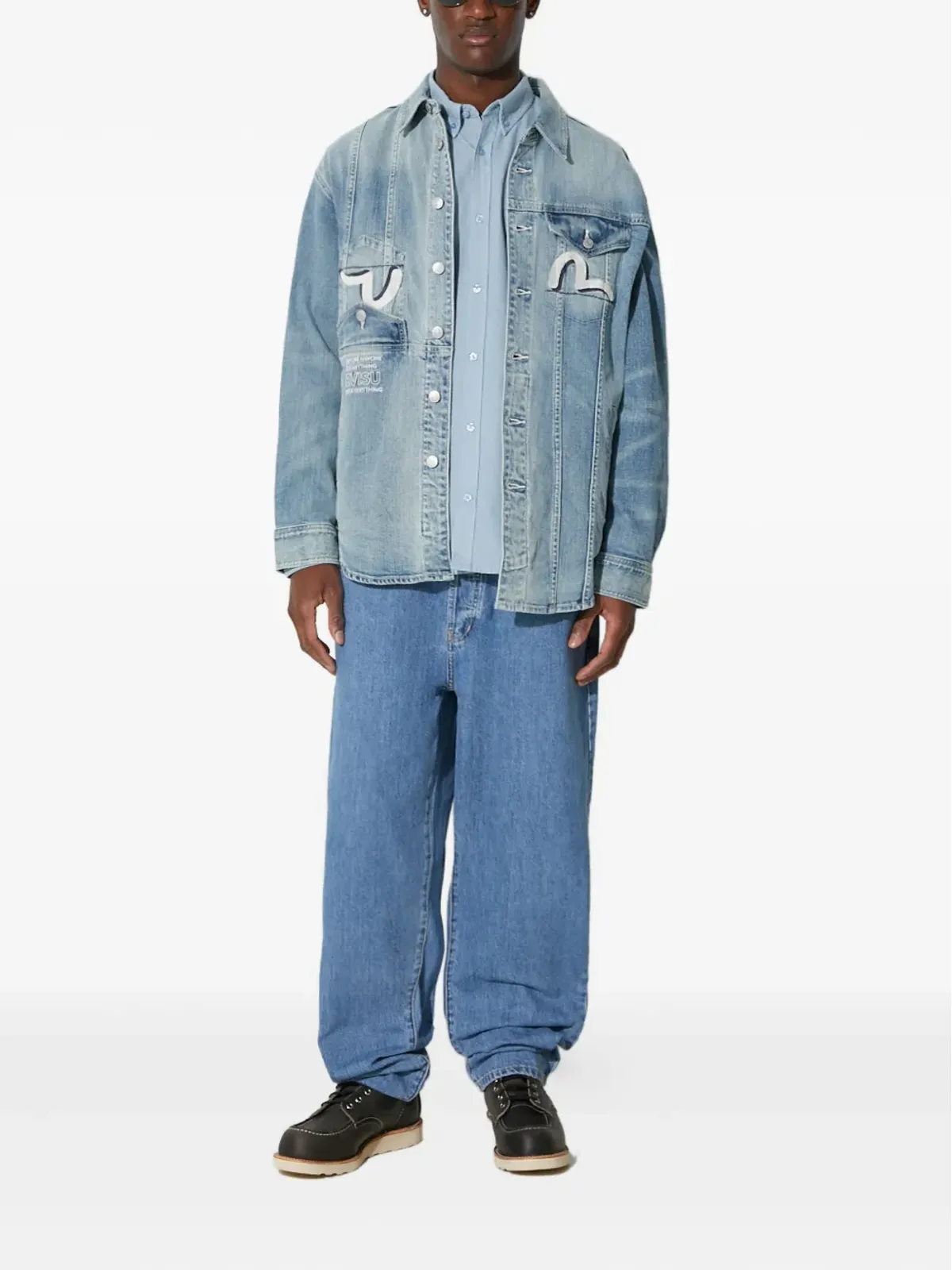 EVISU パッチワークデニムジャケット - 画像2