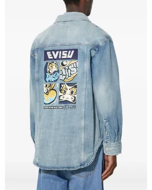 EVISU パッチワークデニムジャケット - サムネイル4