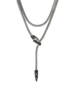 John Hardy Naga Lariat ダイヤモンドとサファイア ネックレス - サムネイル1