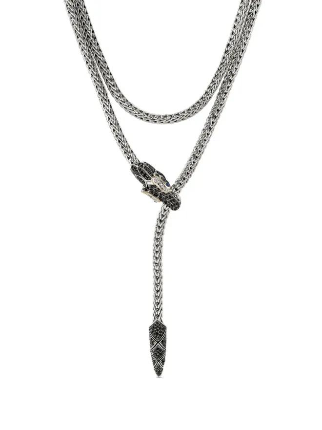 John Hardy John Hardy Naga Lariat ダイヤモンドとサファイア ネックレスの商品画像