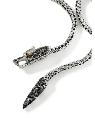John Hardy Naga Lariat ダイヤモンドとサファイア ネックレス - サムネイル4