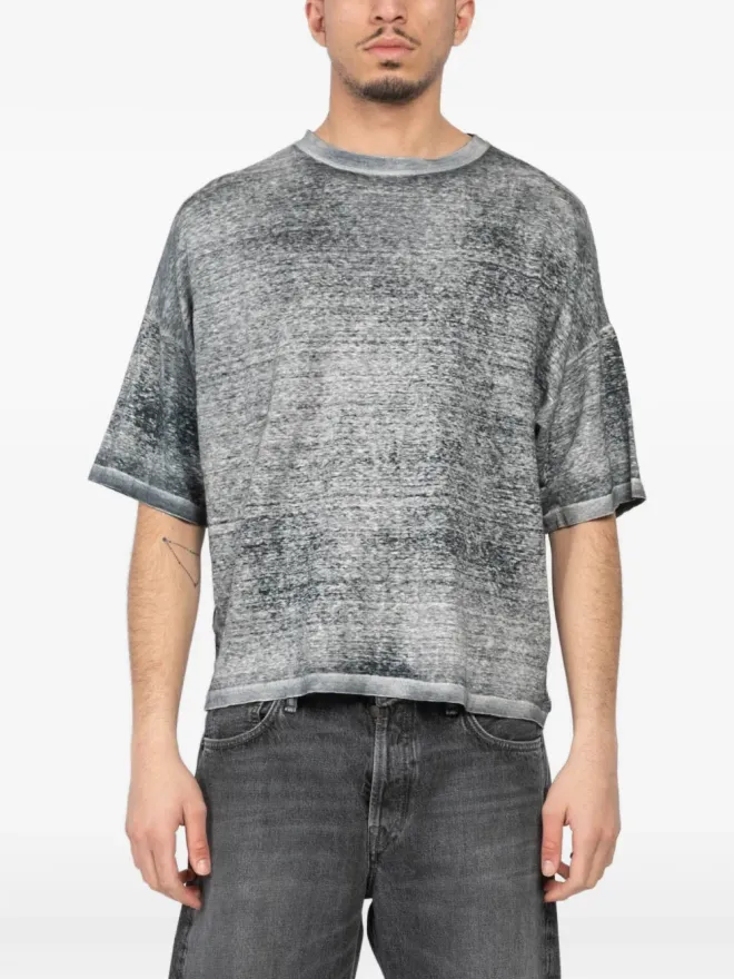 Avant Toi Avant Toi ディストレス加工Tシャツ - グレーの商品画像