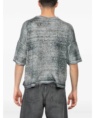 Avant Toi ディストレス加工Tシャツ - グレー - サムネイル4