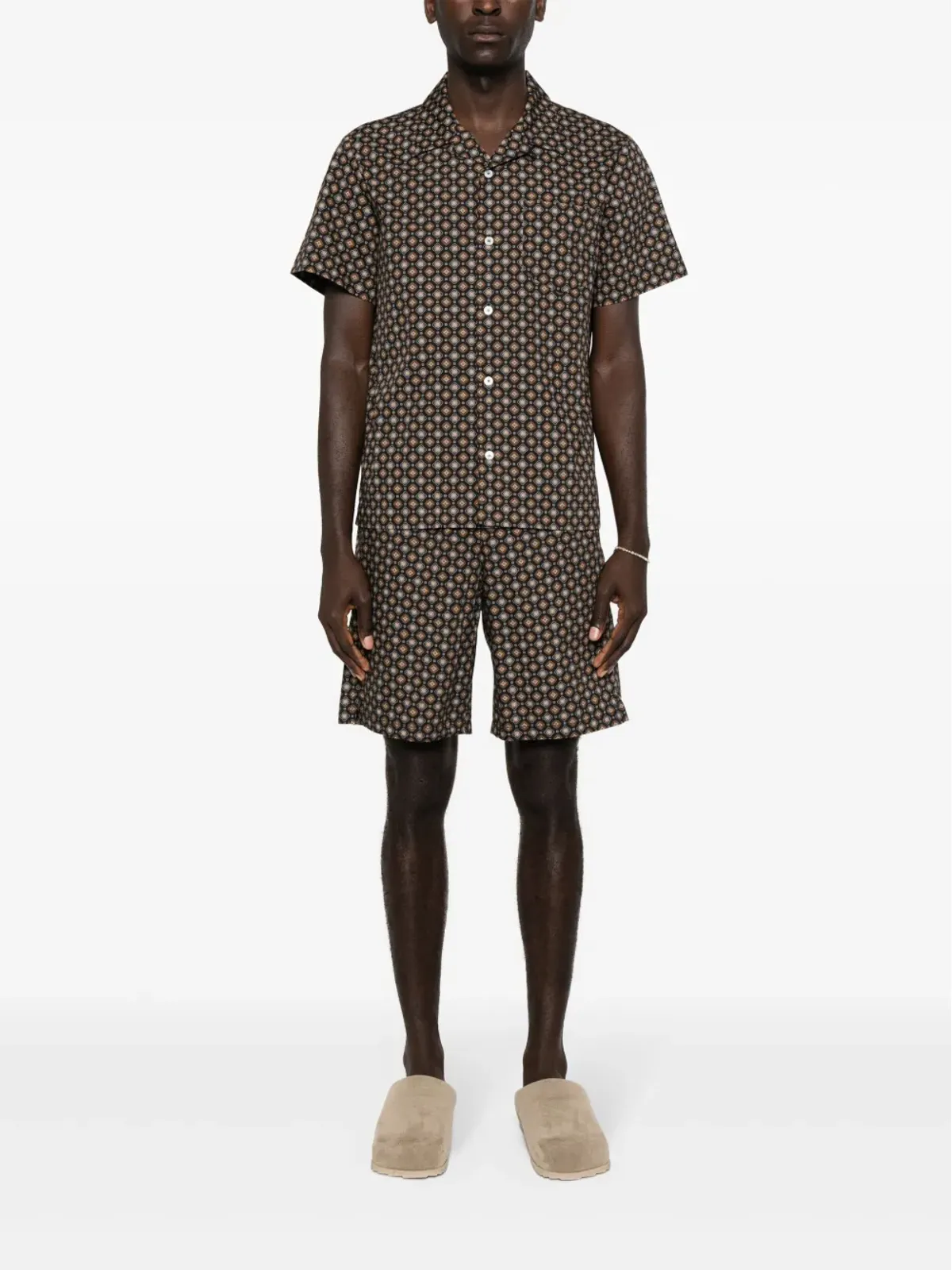 A.P.C. Vincento ジオメトリックパターン ショーツ - ブラック - 画像2