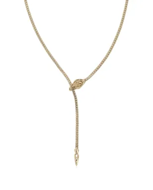 John Hardy 14K イエローゴールド Naga Lariat ホワイトダイヤモンド ネックレス - サムネイル3