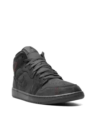 Jordan エア ジョーダン 1 Mid SE Craft ダークスモークレッド スニーカー グレー - サムネイル2