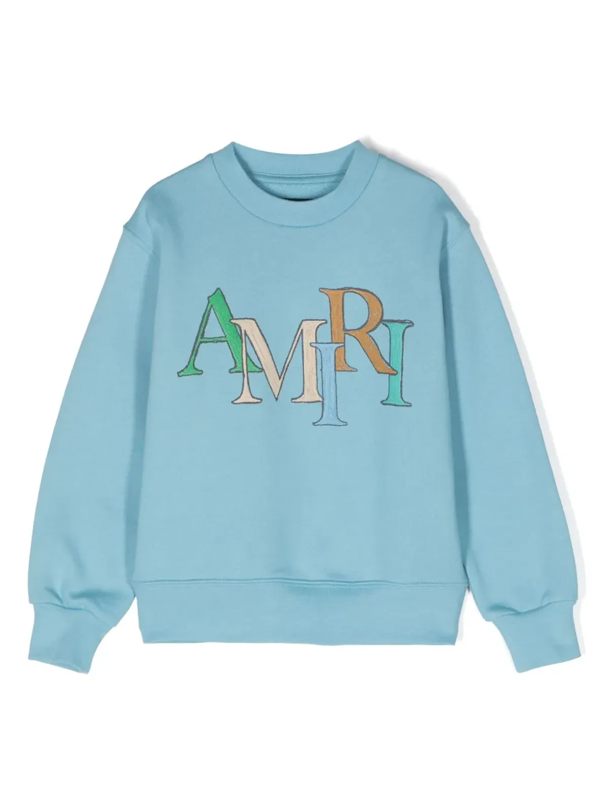 AMIRI KIDS ロゴプリント コットン スウェットシャツ - 画像1