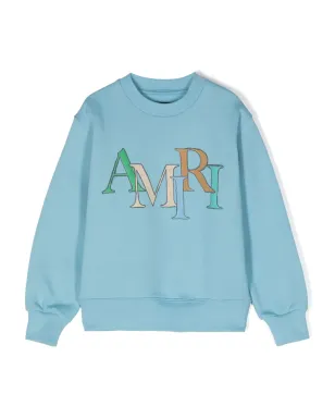 AMIRI KIDS ロゴプリント コットン スウェットシャツ - サムネイル1