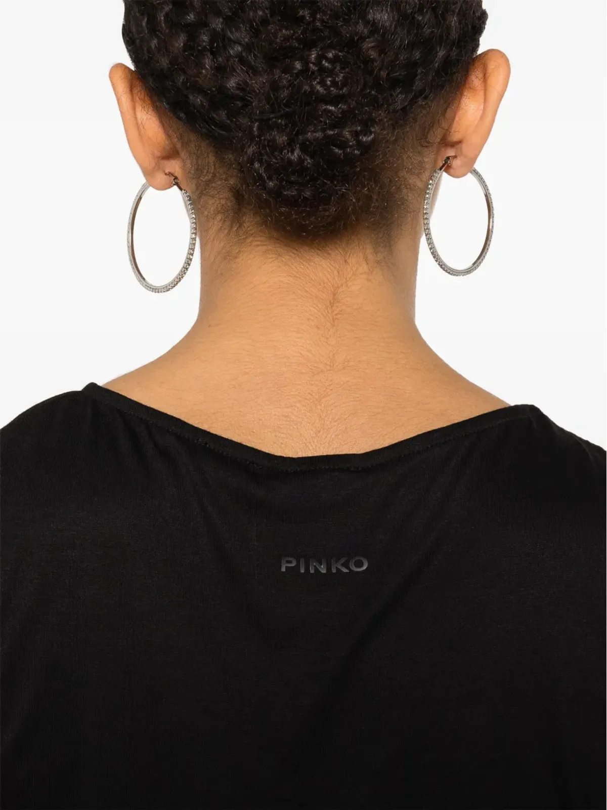 PINKO ギャザー入りノースリーブタンクトップ - ブラック - 画像5