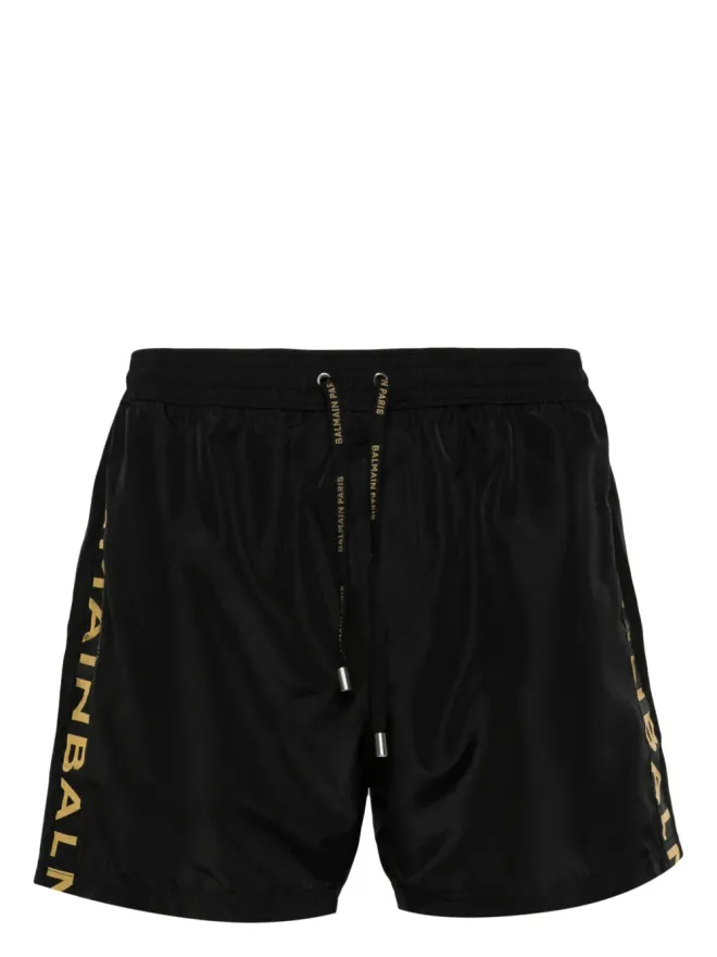 BALMAIN Balmain ロゴ入りスイムショーツ ブラックの商品画像