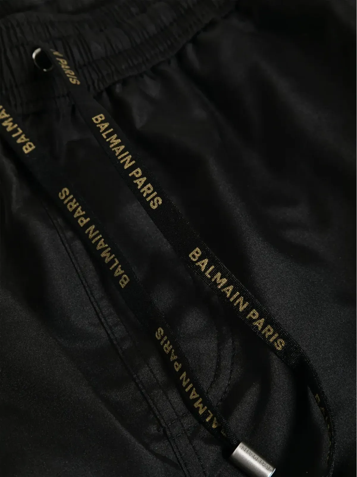 Balmain ロゴ入りスイムショーツ ブラック - 画像3
