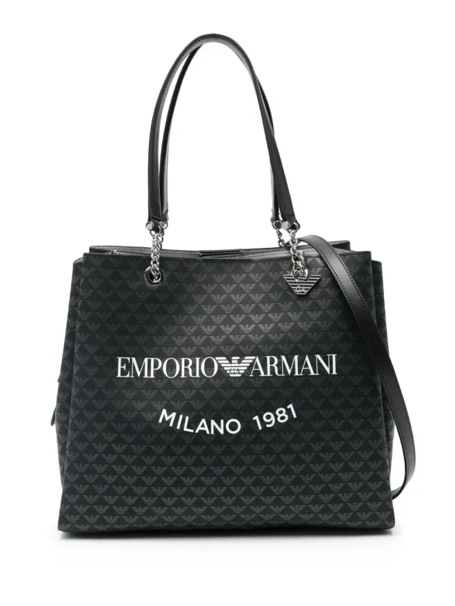Emporio Armani Emporio Armani ロゴプリント トートバッグの商品画像