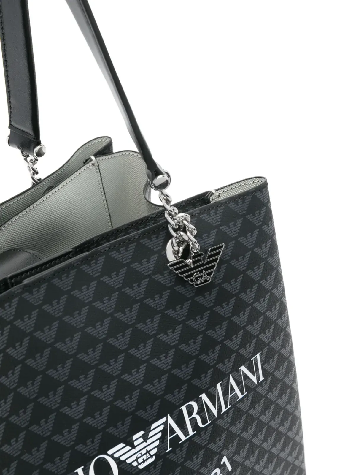 Emporio Armani ロゴプリント トートバッグ - 画像4