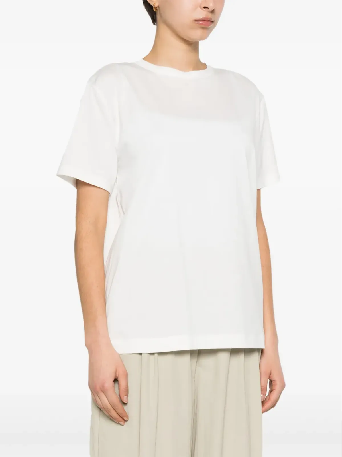 Fabiana Filippi パネルドコットンTシャツ - 画像3