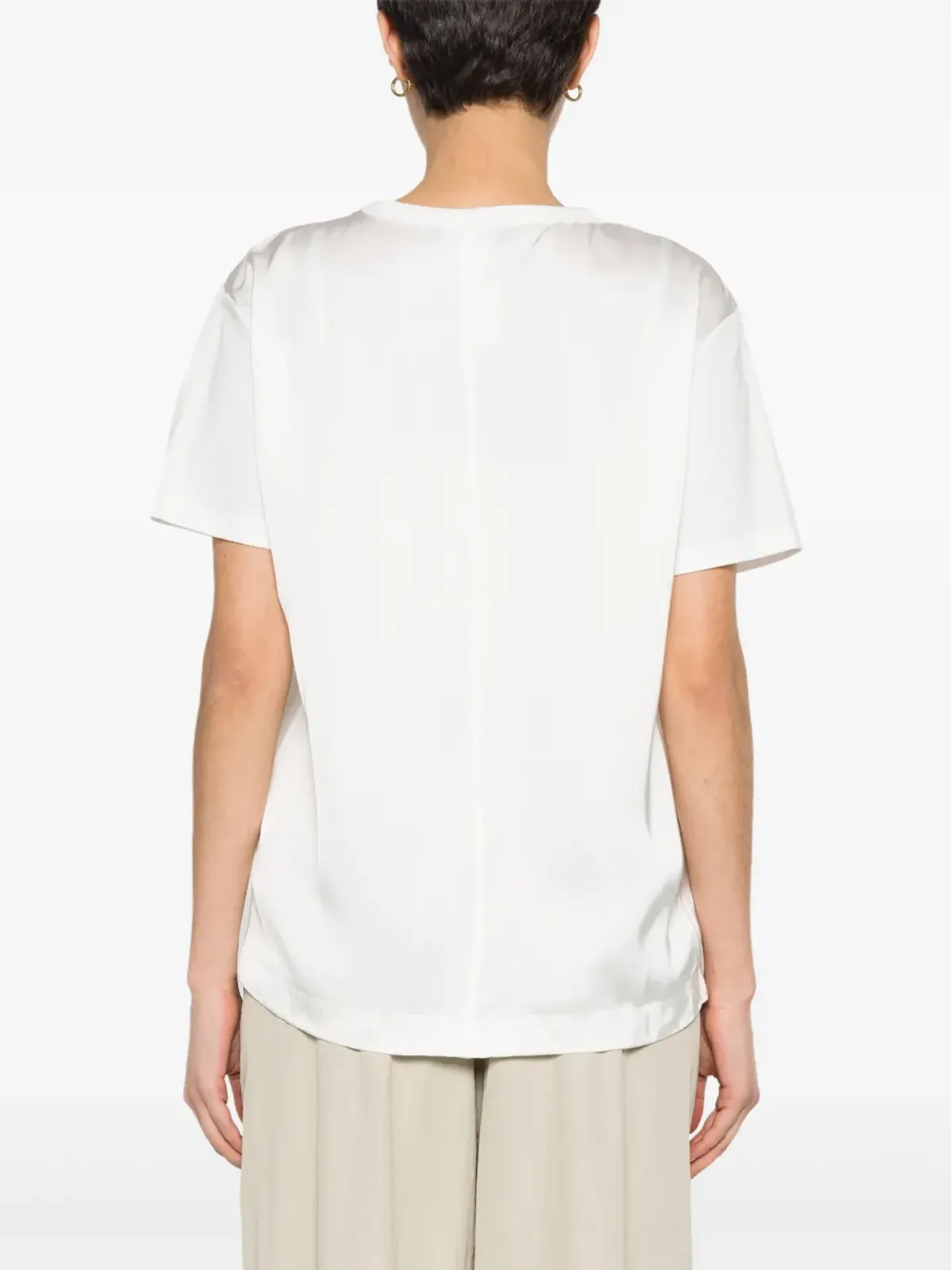 Fabiana Filippi パネルドコットンTシャツ - 画像4