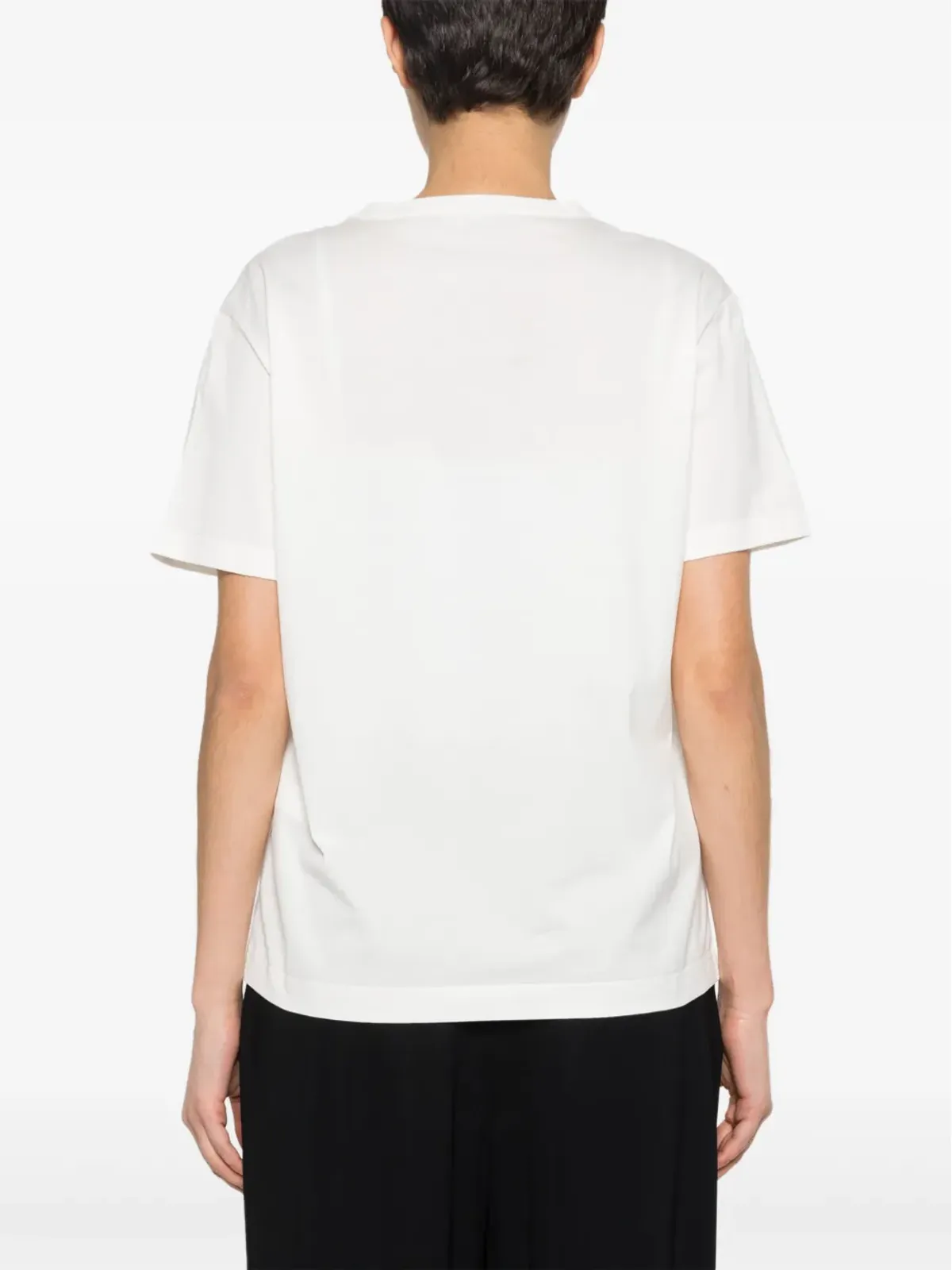 Fabiana Filippi ビーズ装飾Tシャツ - ホワイト - 画像4